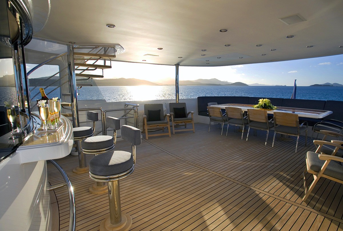 Bar Image Gallery - Bar - Sundeck Bar – Luxury Yacht Browser | by ...